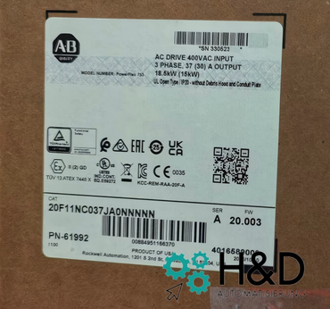 20F11NC037JA0NNNNN Allen-Bradley PowerFlex 753 AC Drive