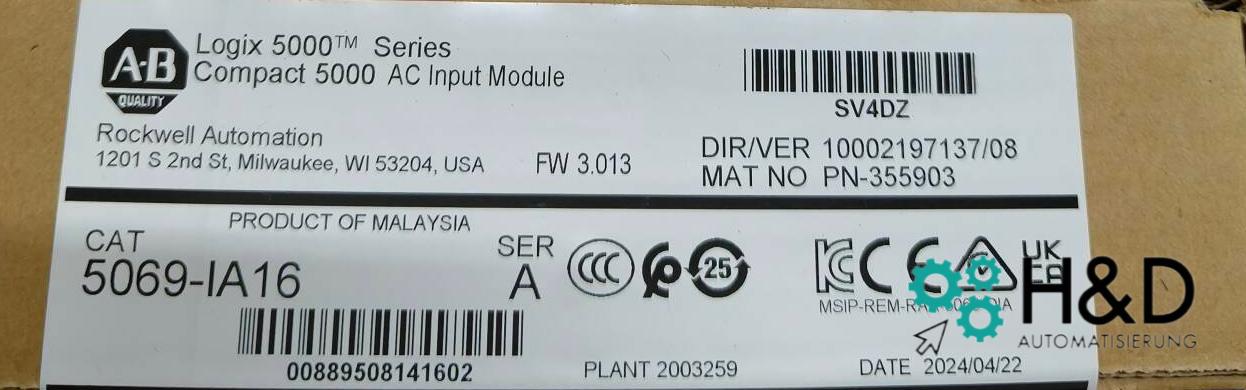 5069-IA16 Allen-Bradley Disponibile! 【Nuovo e Sigillato】