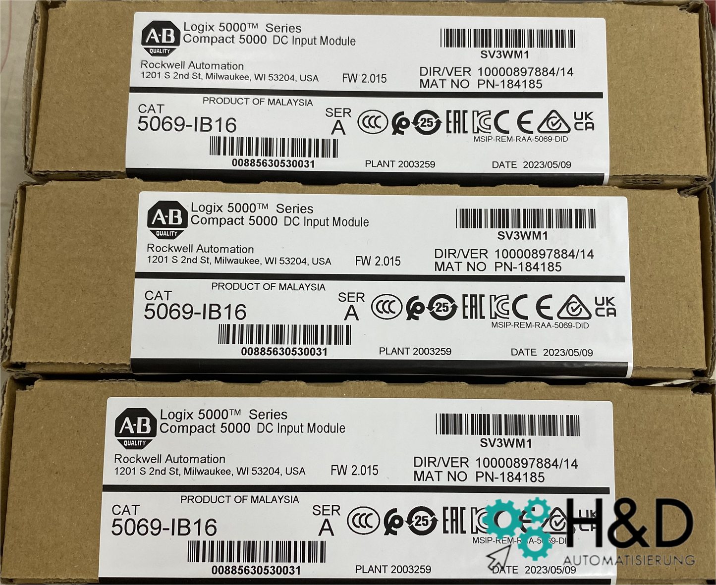 5069-IB16 Allen-Bradley 5069 Компактный I/O 16 каналов 【Новый и запечатанный】