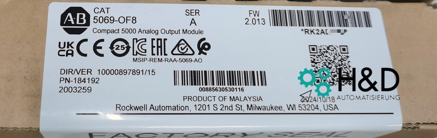 5069-OF8 Allen-Bradley Modulo di Uscita I/O Compatto
