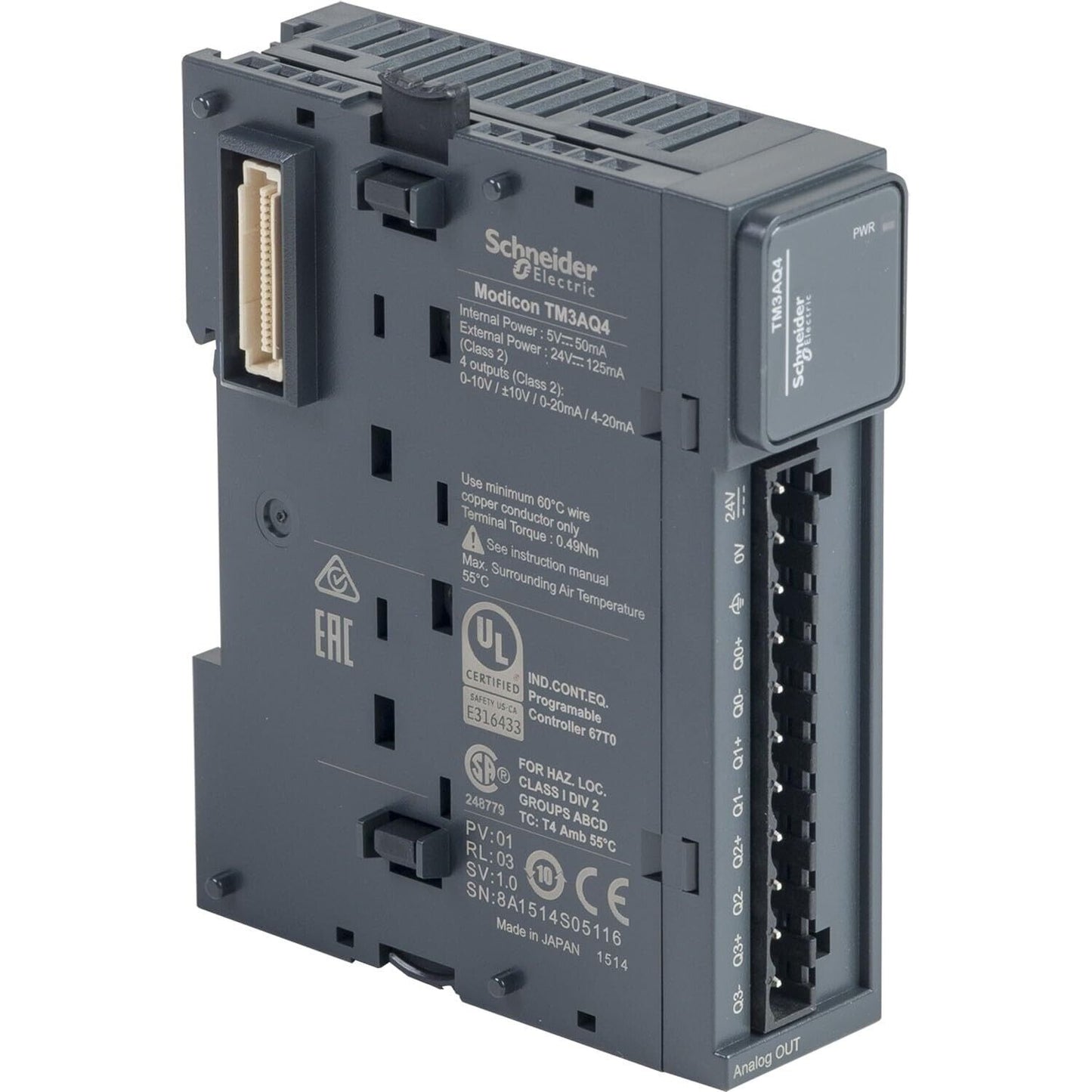 TM3AQ4 Schneider Electric Analog output modul