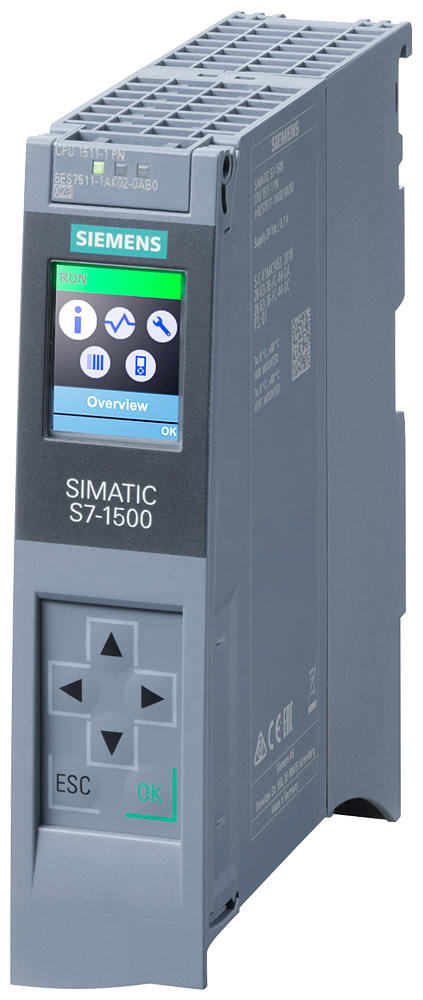 Siemens SIMATIC S7-1500 Processor Module 6ES7511-1AK02-0AB0 for PROFINET Networks