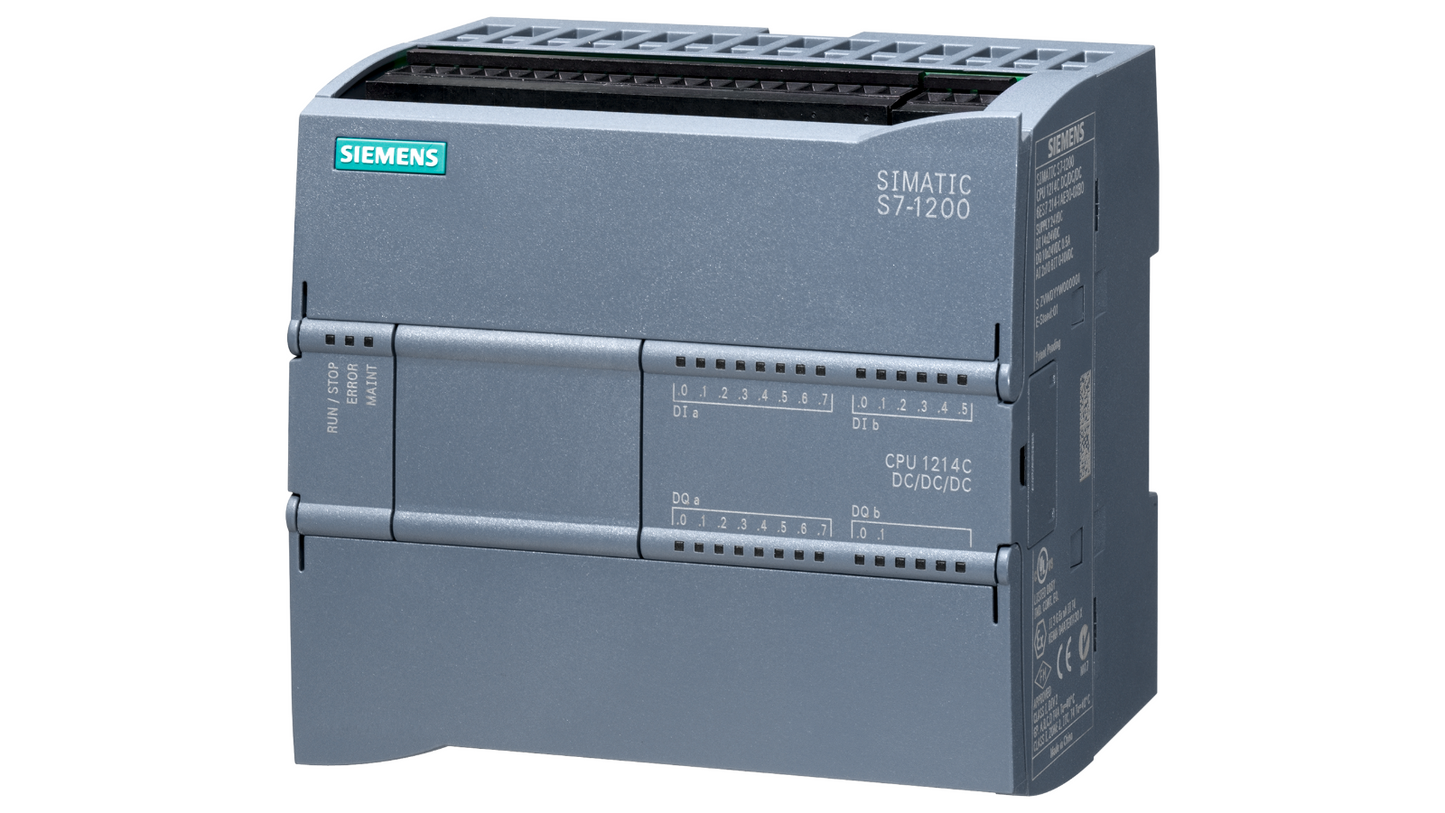 Siemens SIMATIC S7-1200 CPU 1214C – 6ES7214-1AG40-0XB0, Компактный блок управления, 24V DC, 14 цифровых входов, 10 выходов
