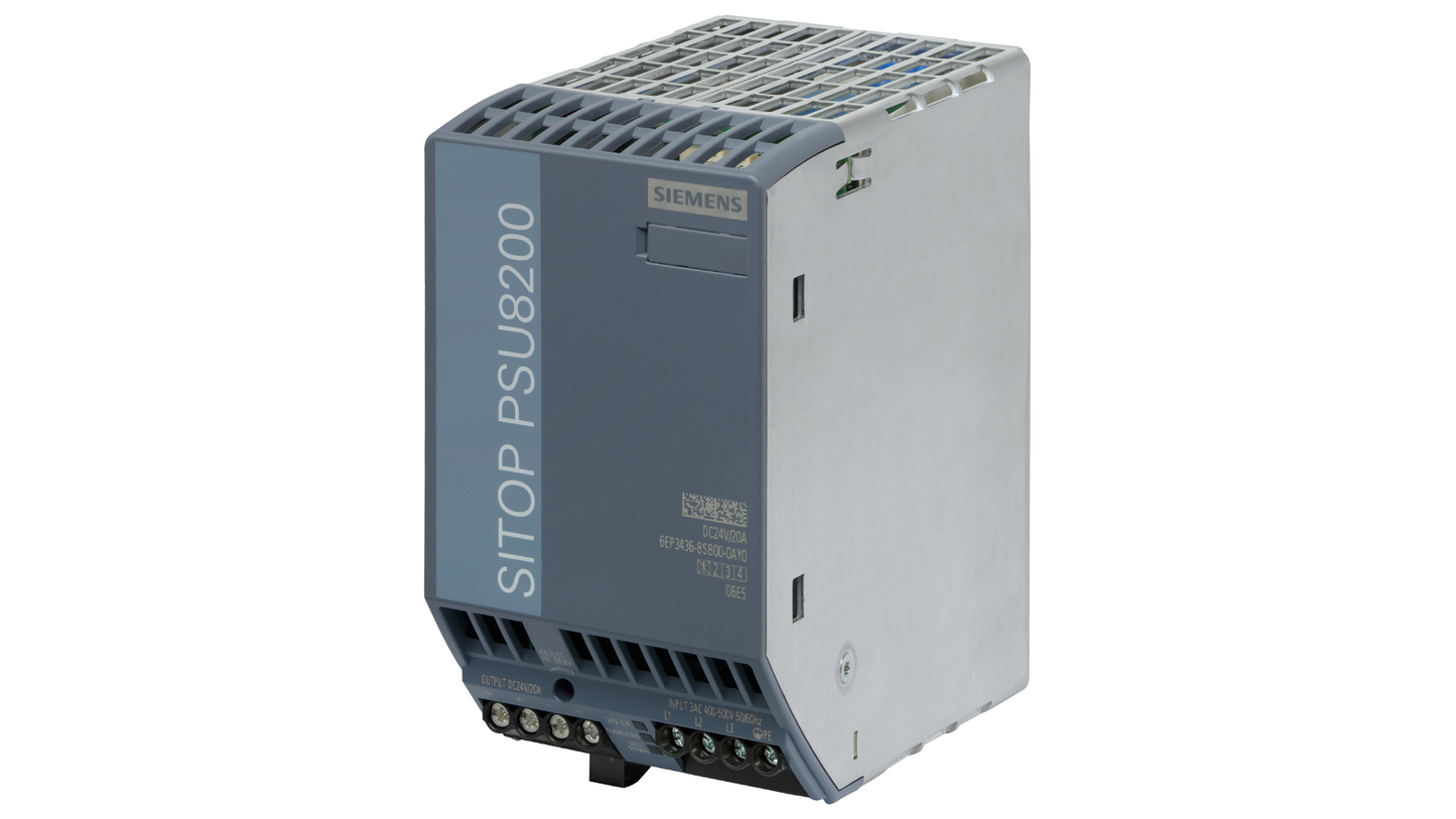Siemens SITOP PSU8200 – 6EP3436-8SB00-0AY0, Fuente de alimentación trifásica, 24V DC, 20A, 480W, 400–500V AC