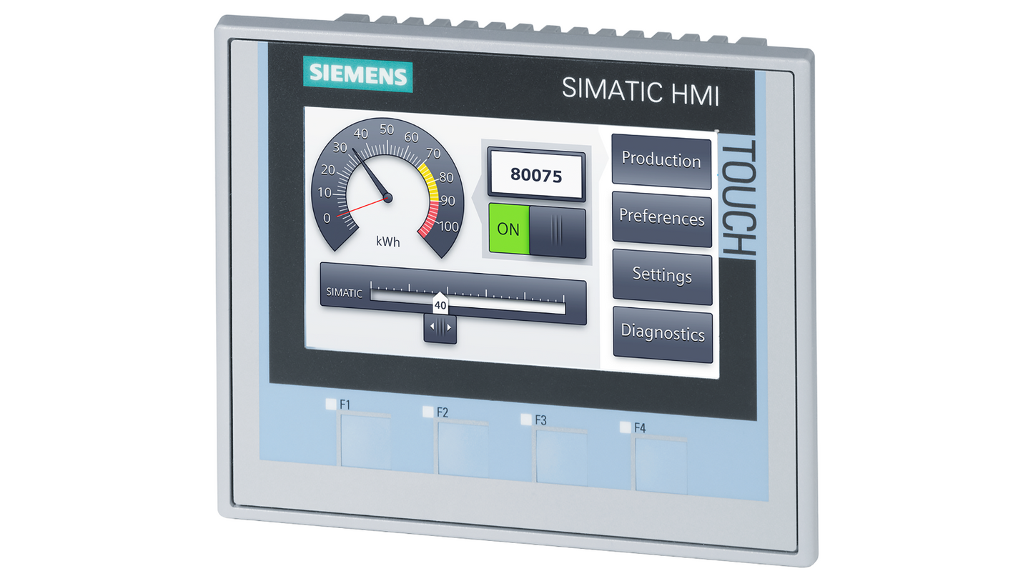 Siemens SIMATIC HMI KTP400 Comfort (6AV2124-2DC01-0AX0) – 4" кнопочная/сенсорная панель управления с PROFINET и MPI/PROFIBUS