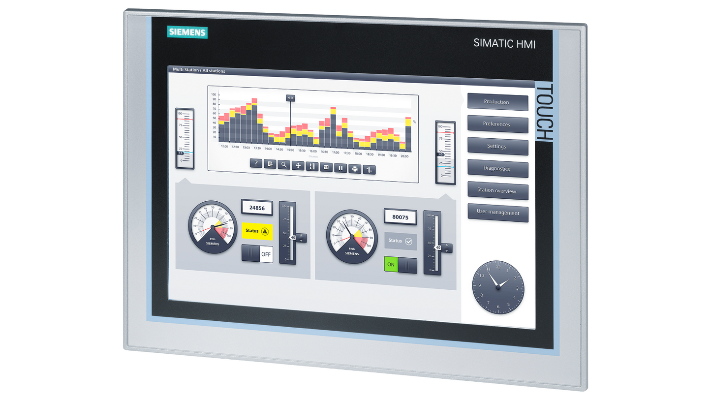 Siemens SIMATIC HMI TP1200 Comfort (6AV2124-0MC01-0AX0) – 12" сенсорная панель с PROFINET и MPI/PROFIBUS
