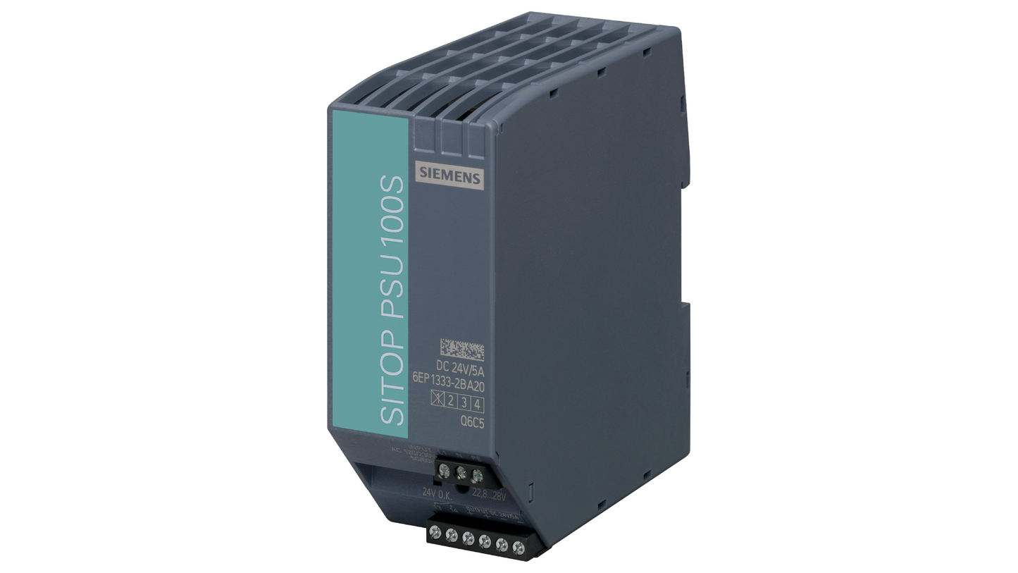 Siemens SITOP PSU100S – 6EP1333-2BA20, Fuente de alimentación regulada, 24V DC, 5A, 120W, 120/230V AC