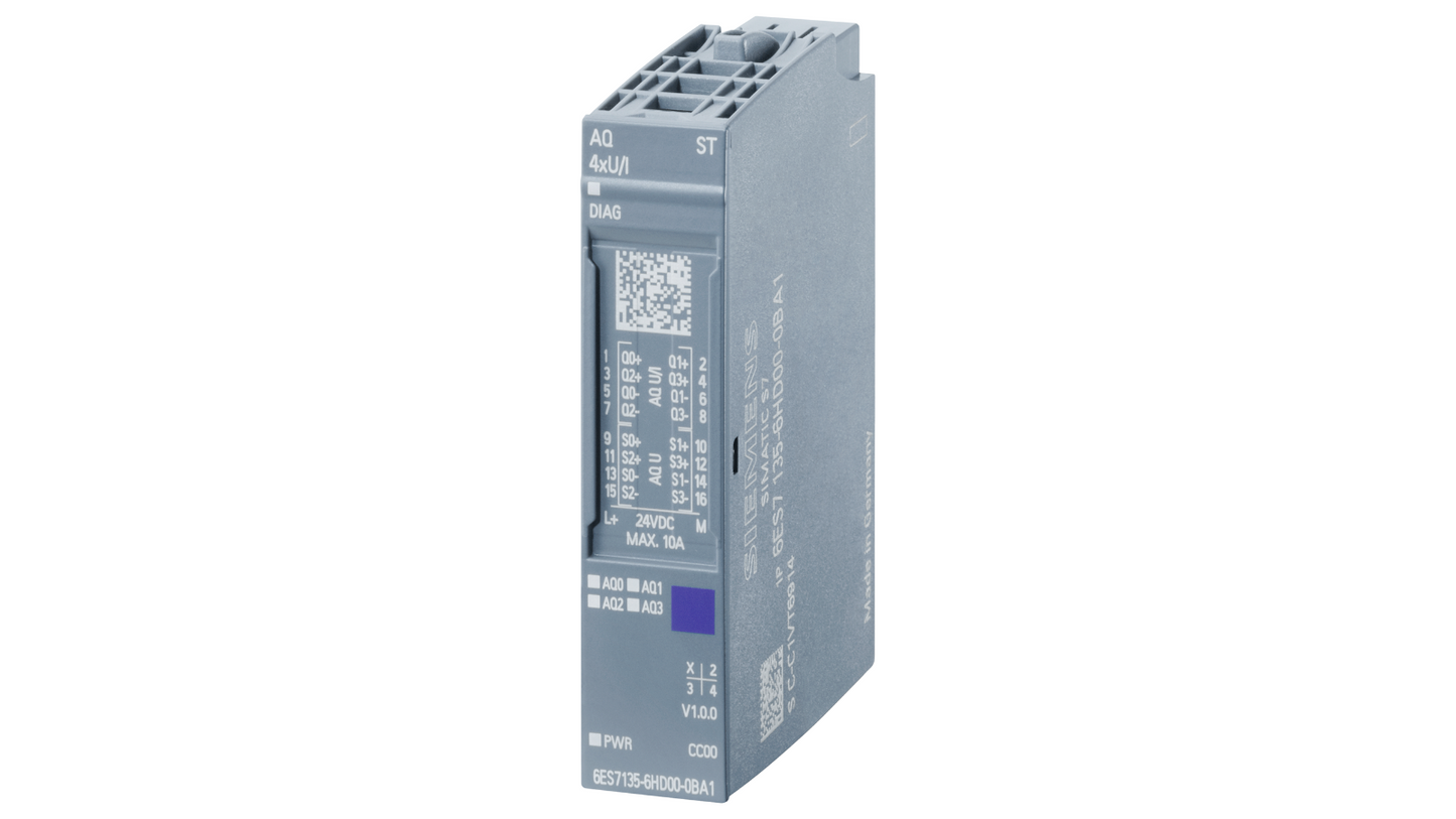 6ES7135-6HD00-0BA1 SIEMENS SIMATIC ET 200SP, AQ 4XU/I Standard New and Sealed