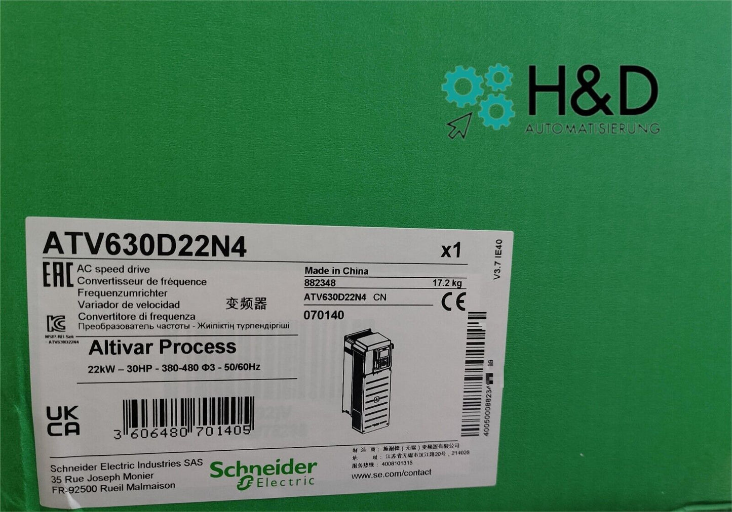 ATV630D22N4 Schneider Electric Umrichter 22kW