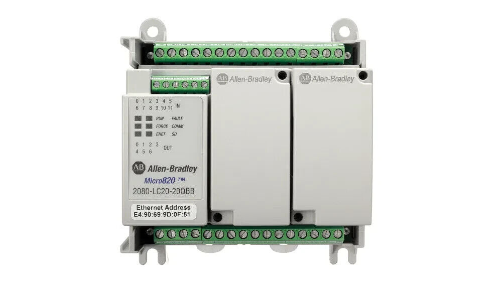 2080-LC20-20QWB Allen-Bradley Micro820 20 I/O 【Nuovo e Sigillato】