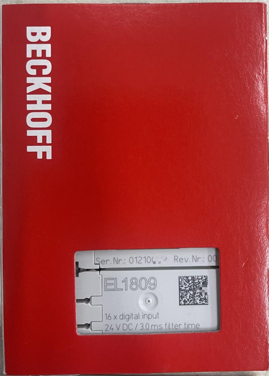 EL1809 Beckhoff EtherCAT Terminal, 16-channel digital input New and sealed