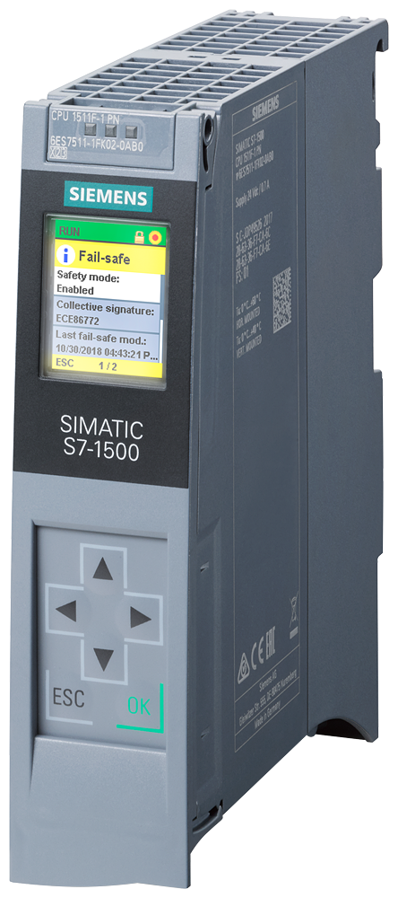 Siemens SIMATIC S7-1500 Modulo processore 6ES7511-1FK02-0AB0 per PROFINET, potente e affidabile per compiti di automazione complessi