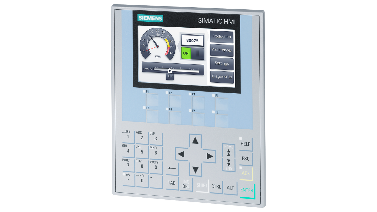 Siemens SIMATIC HMI KP400 Comfort (6AV2124-1DC01-0AX0) – 4" панель управления с кнопками с PROFINET и MPI/PROFIBUS