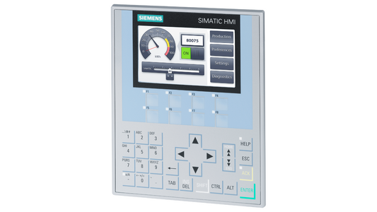 Siemens SIMATIC HMI KP400 Comfort (6AV2124-1DC01-0AX0) – Panel de operación con botones de 4" con PROFINET y MPI/PROFIBUS