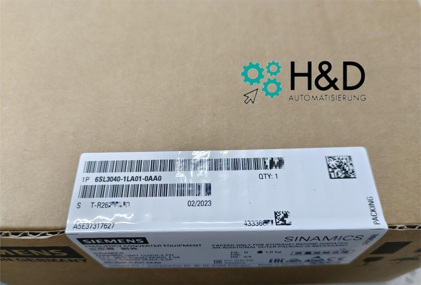 Siemens SINAMICS S120 Unité de Contrôle CU310-2 PN (6SL3040-1LA01-0AA0) – Unité de contrôle avec interface PROFINET