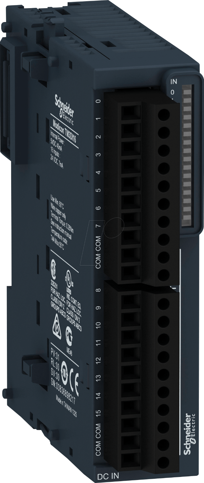TM3DI16 Schneider Electric, módulo de entrada discreta