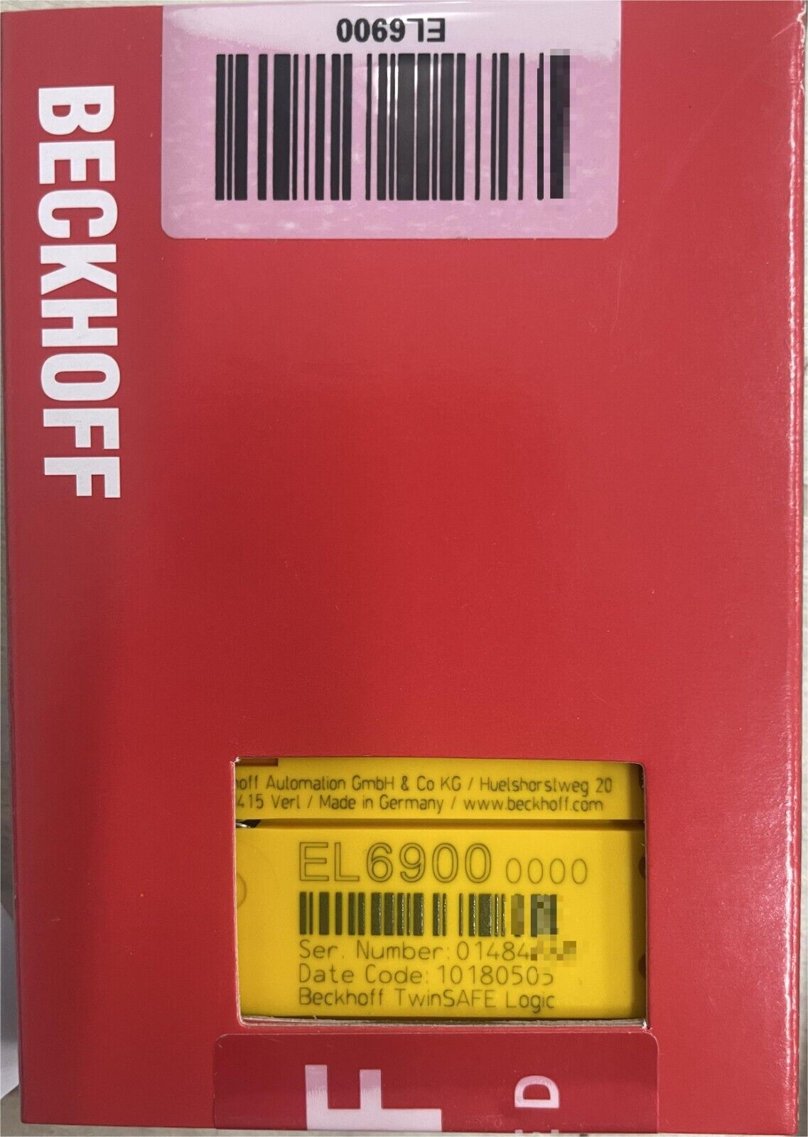 EL6900 Beckhoff Interface de communication du terminal EtherCAT 【Neuf et scellé】