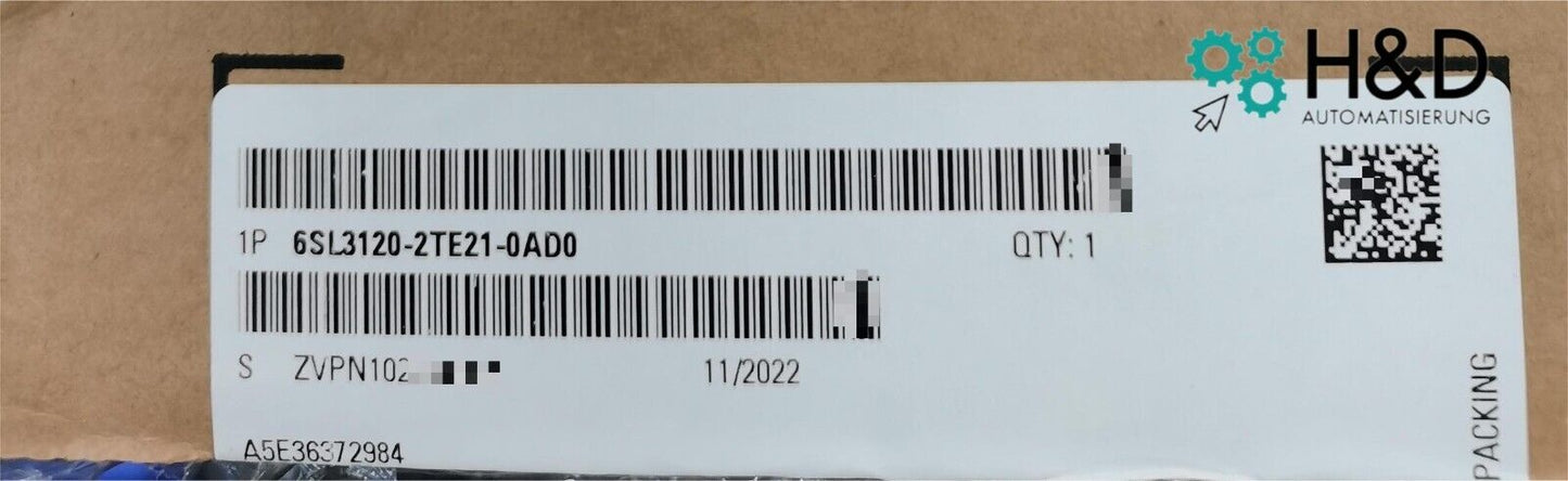 Siemens 6SL3120-2TE21-0AD0 – Modulo doppio motore SINAMICS S120 per controllo motore potente e preciso con funzione di sicurezza integrata