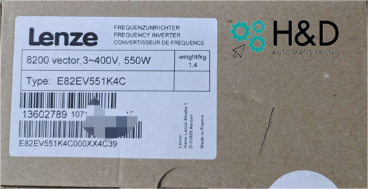 E82EV551K4C Lenze inverter 0.55 KW New and Sealed