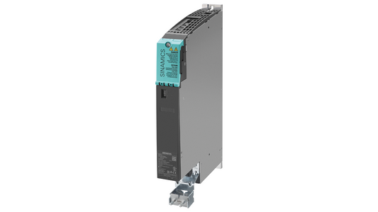 Siemens SINAMICS S120 Módulo de motor único (6SL3120-1TE15-0AD0) – Entrada: DC 600V, Salida: 3AC 400V, 5A, refrigeración interna por aire
