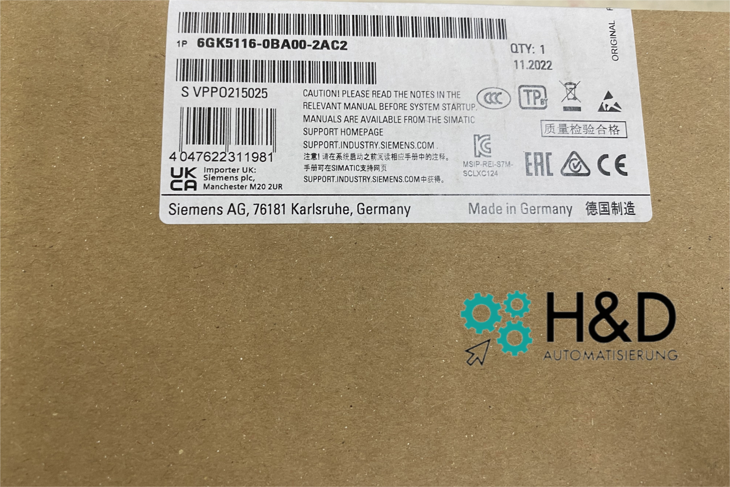 Siemens SCALANCE XC116 Unmanaged Ethernet Switch – 16 Ports, 10/100 Mbit/s (Article number: 6GK5116-0BA00-2AC2)