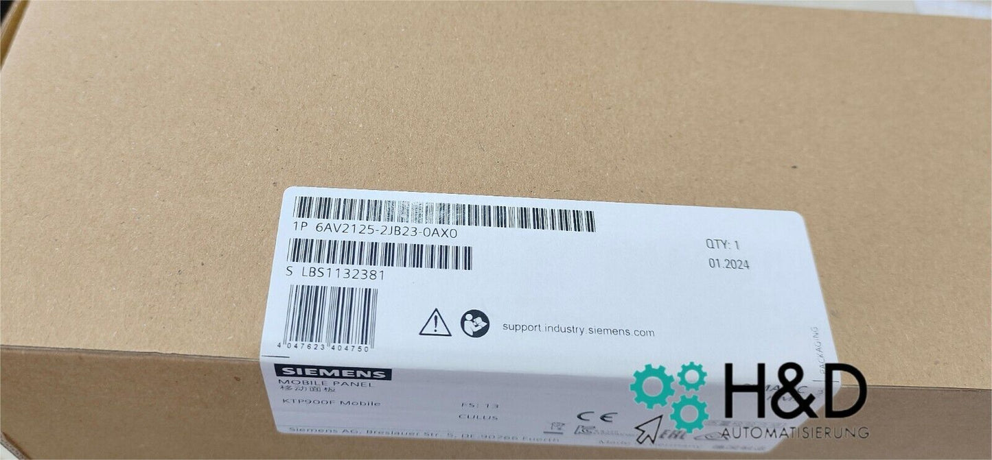 Siemens SIMATIC HMI KTP900F Mobile (6AV2125-2JB23-0AX0) – 9" TFT display with PROFINET and safety functions for industrial applications