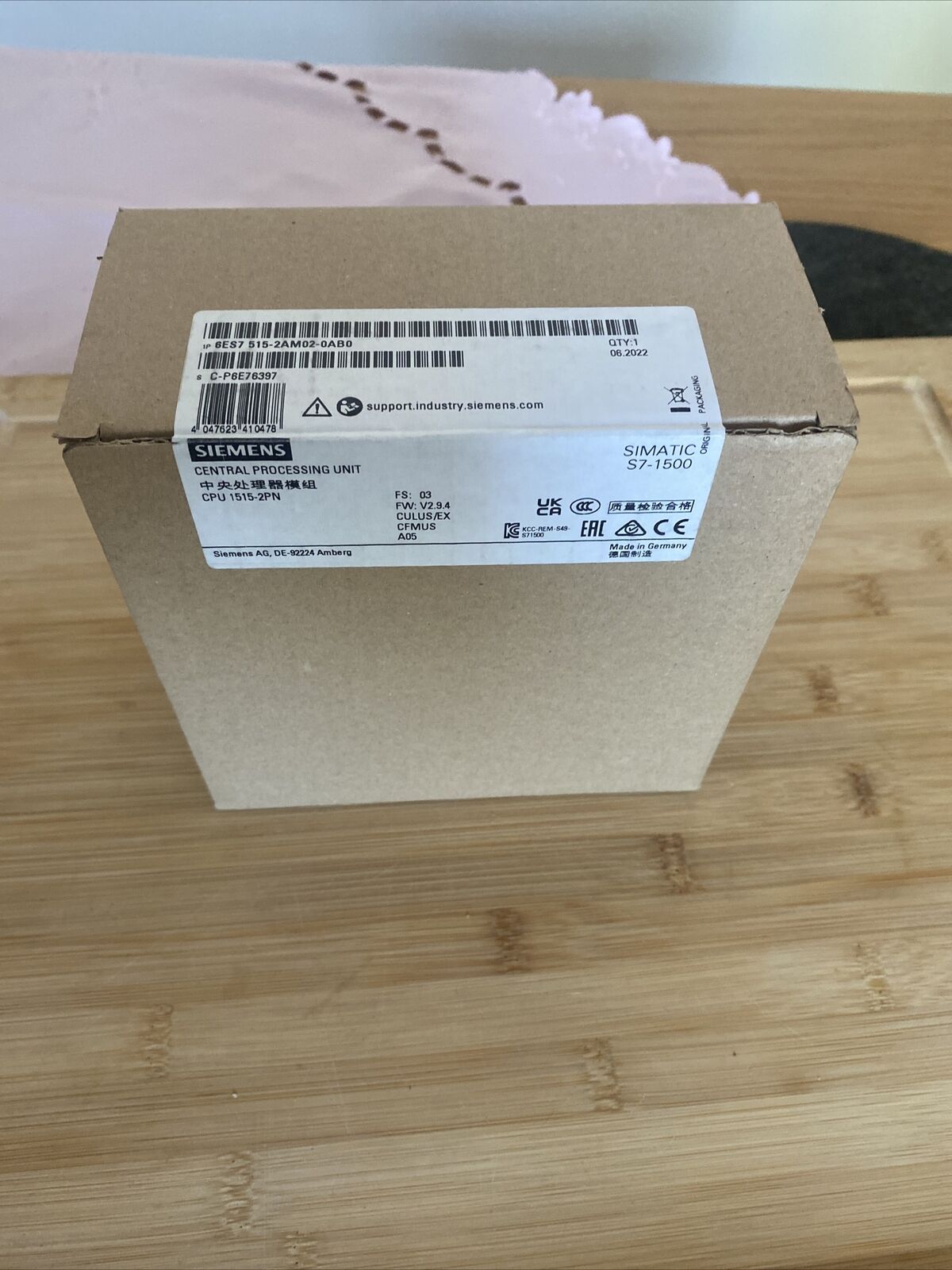 SIMATIC S7-1500 CPU 1515-2 PN 6ES7515-2AM02-0AB0 – высокопроизводительный процессор с PROFINET и PROFIBUS