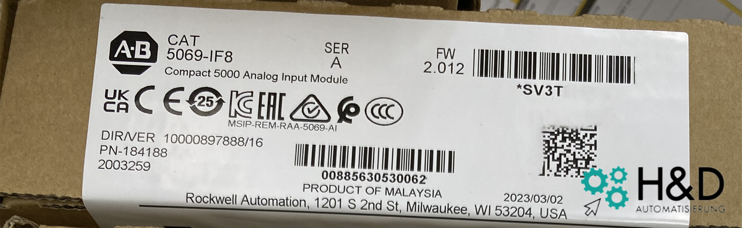 5069-IF8 Allen-Bradley Compact I/O 8 Channel Voltage/Current Analog Input Modu