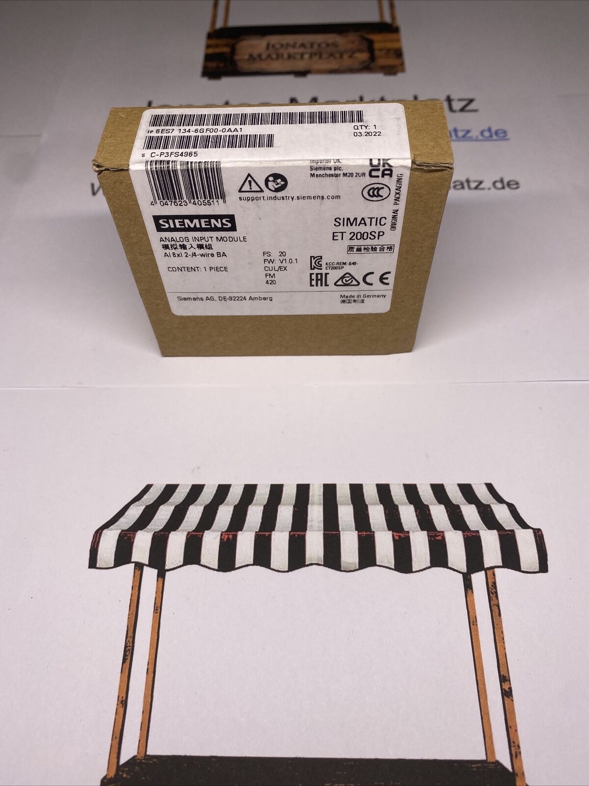6ES7134-6GF00-0AA1 SIEMENS SIMATIC ET 200SP New and Sealed