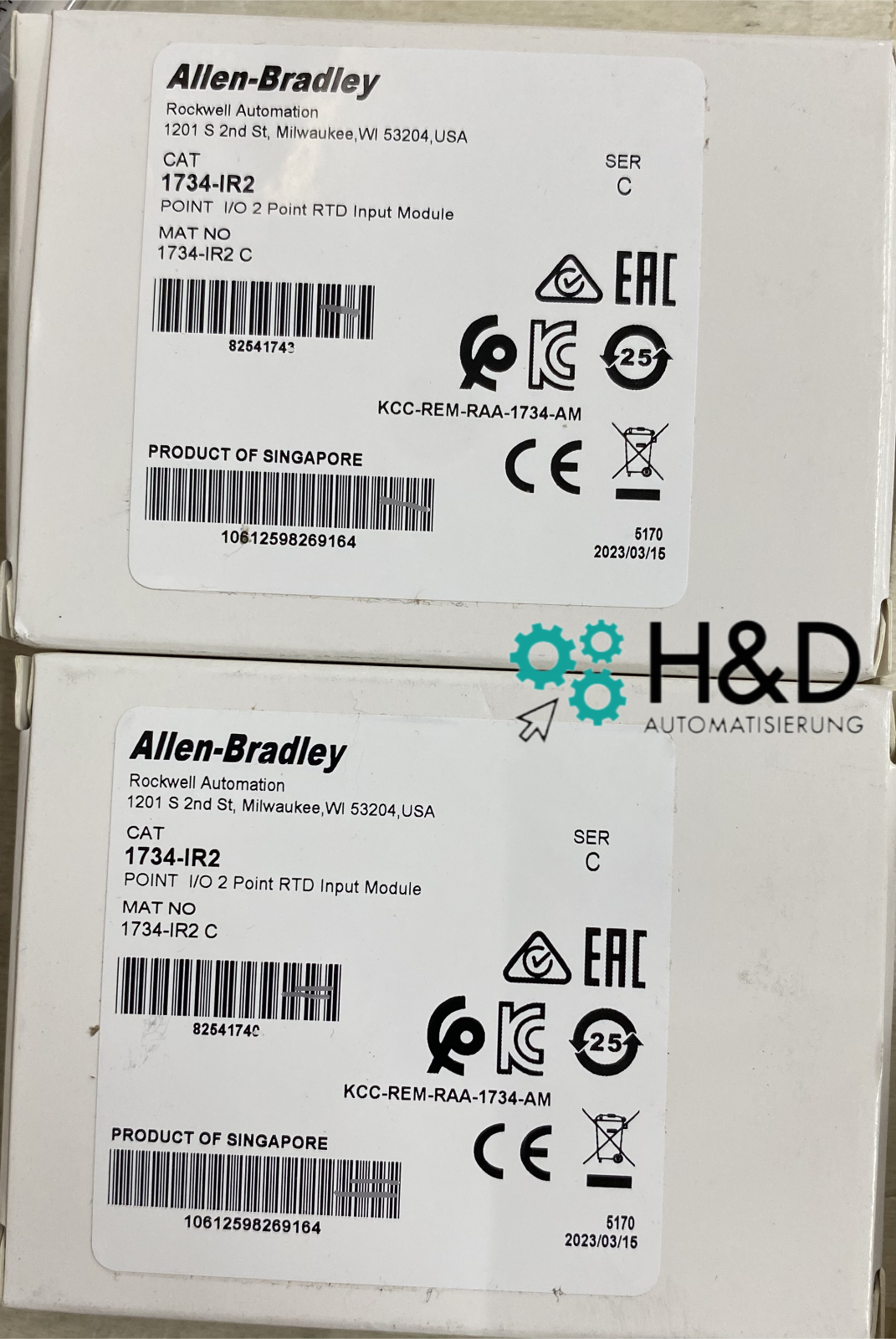 1734-IR2 Allen-Bradley POINT I/O Modulo di ingresso RTD a 2 punti Nuovo e sigillato