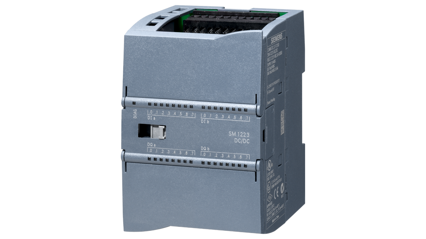 Siemens SIMATIC S7-1200 Module d'entrée/sortie numérique SM 1223 – 6ES7223-1BL32-0XB0, 16 entrées numériques, 16 sorties numériques, 24V CC