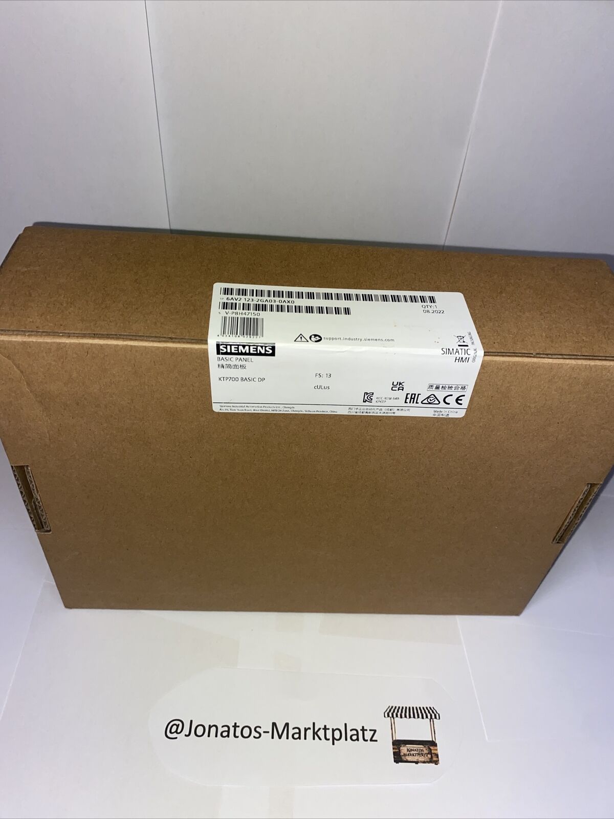 Siemens SIMATIC HMI KTP700 Basic DP (6AV2123-2GA03-0AX0) – Компактная 7" панель оператора с сенсорным экраном и PROFIBUS