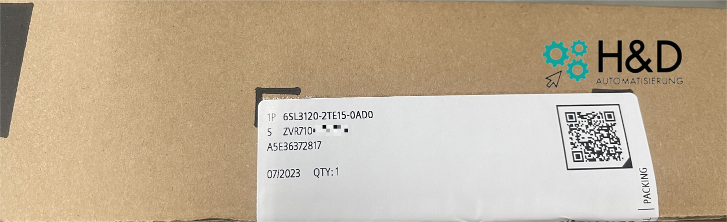 Siemens SINAMICS S120 Modulo doppio motore (6SL3120-2TE15-0AD0) – Ingresso: DC 600V, Uscita: 3AC 400V, 5A/5A, raffreddamento ad aria interno