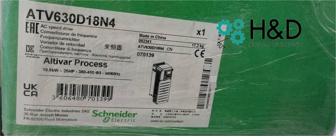 ATV630D18N4 Schneider Electric Convertidor 18.5kW