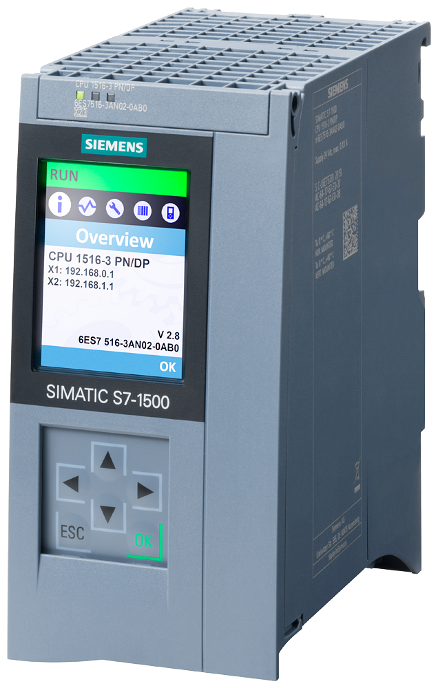 SIMATIC S7-1500 CPU 1516-3 PN/DP 6ES7516-3AN02-0AB0 – Wysokowydajny procesor z interfejsami PROFINET i PROFIBUS