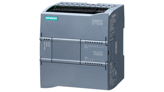 Siemens SIMATIC S7-1200 CPU 1211C – 6ES7211-1AE40-0XB0, Unidad de control compacta, 24V DC, 6 entradas digitales, 4 salidas