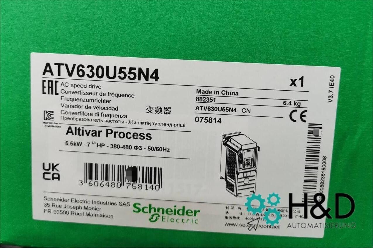 ATV630U55N4 Schneider Electric Преобразователь частоты 5.5kW