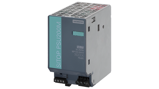 Siemens SITOP PSU200M – 6EP1333-3BA10, Fuente de alimentación regulada, 24V DC, 5A, 120W, 120/230–500V AC