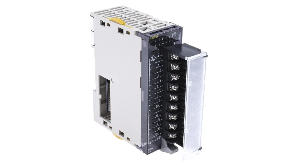 Omron CJ1W-OD212 – 16 cyfrowych wyjść PNP, 24 V DC, 0,5 A, z zabezpieczeniem przed zwarciem