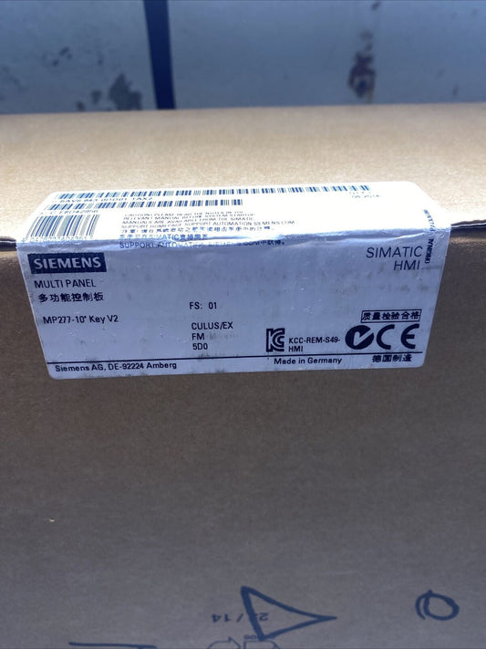 Siemens Simatic MP277 10" Clavier V2,6AV6643-0DD01-1AX2,6AV6 643-0DD01-1AX2