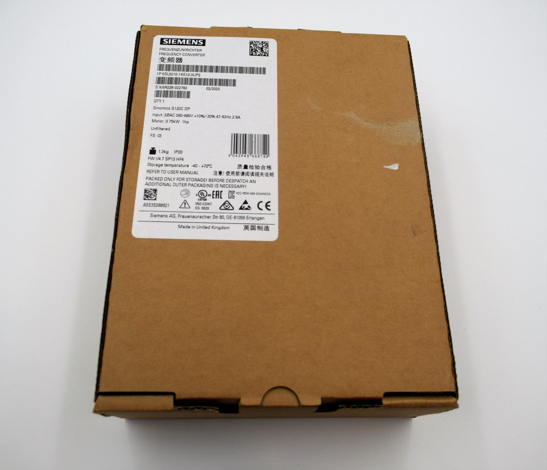 SIEMENS 6SL3210-1KE12-3UP2 in magazzino