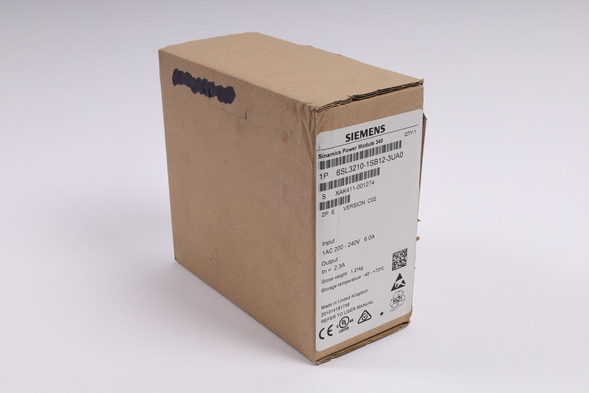 SIEMENS 6SL3210-1SB12-3UA0 in magazzino
