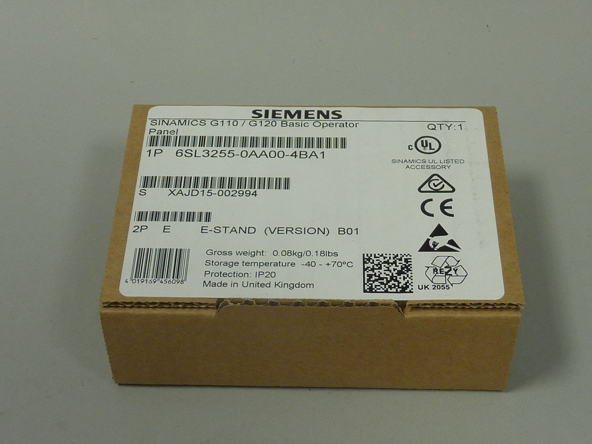 SIEMENS 6SL3255-0AA00-4BA1 in stock