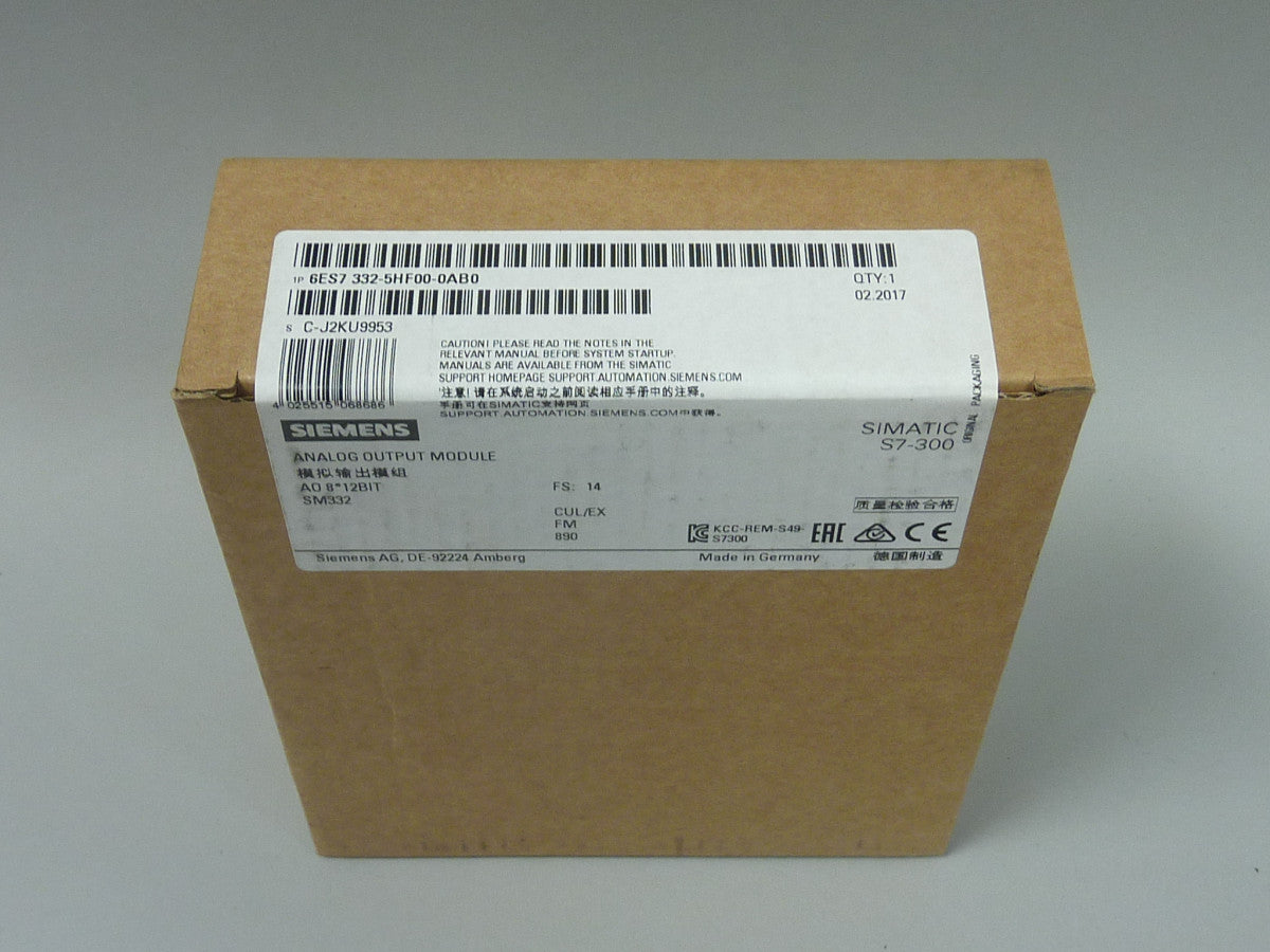 SIEMENS 6ES7332-5HF00-0AB0 en stock