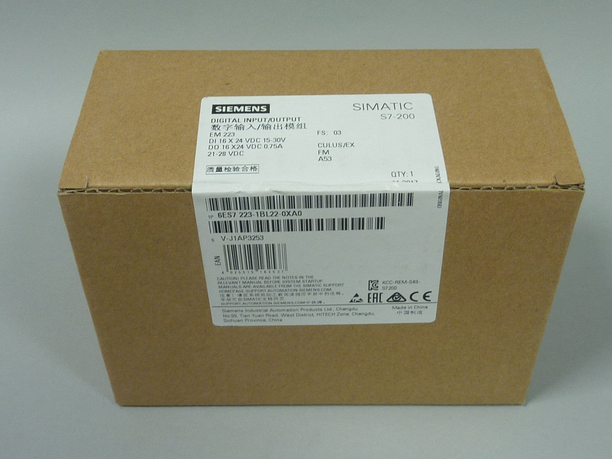 SIEMENS 6ES7223-1BL22-0XA0 in stock