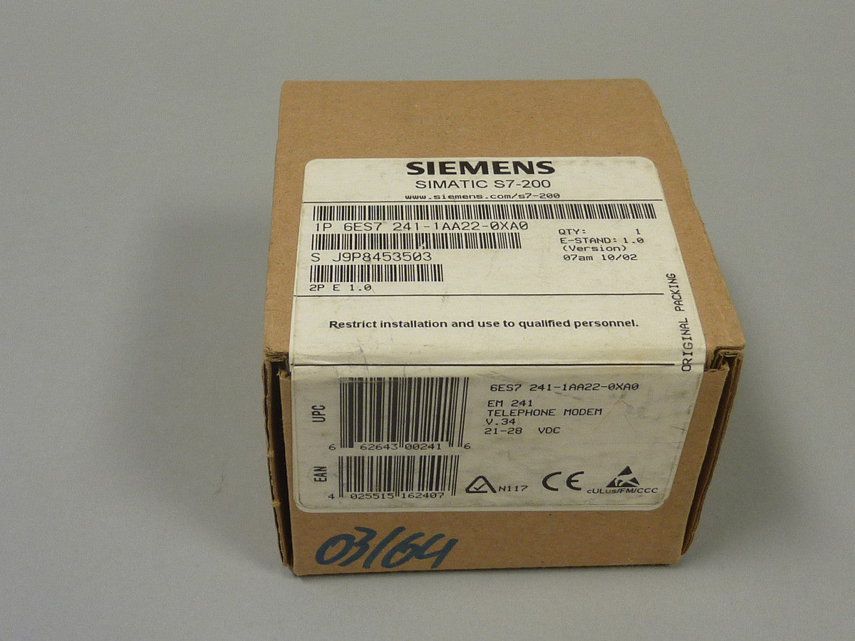 SIEMENS 6ES7241-1AA22-0XA0 in stock