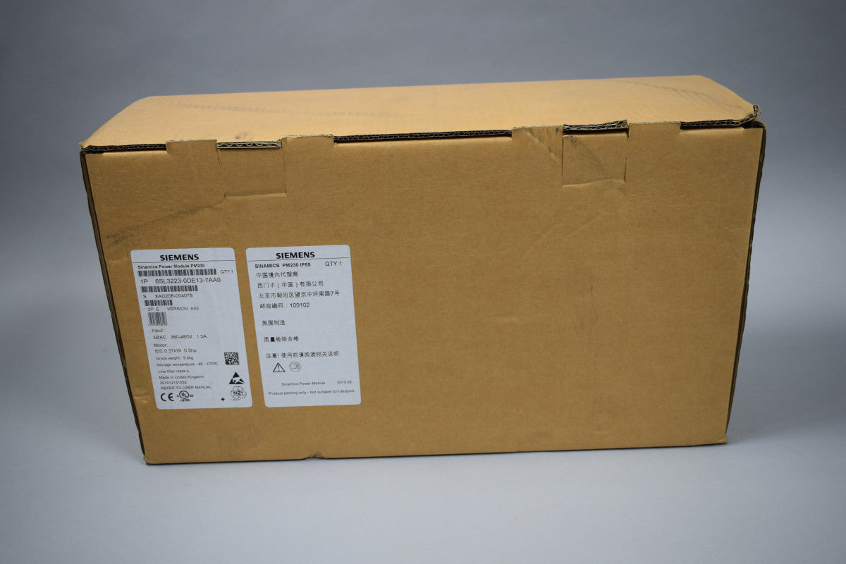 SIEMENS 6SL3223-0DE13-7AA0 in stock