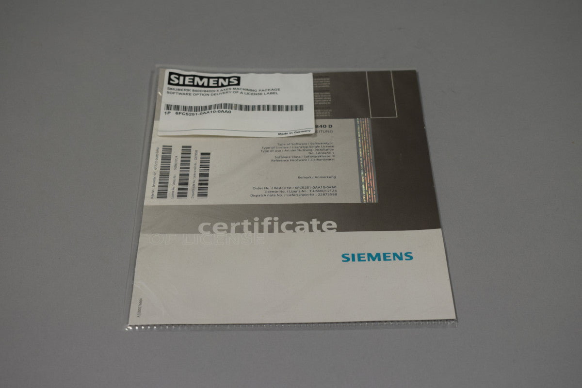 SIEMENS 6FC5251-0AA10-0AA0 in magazzino