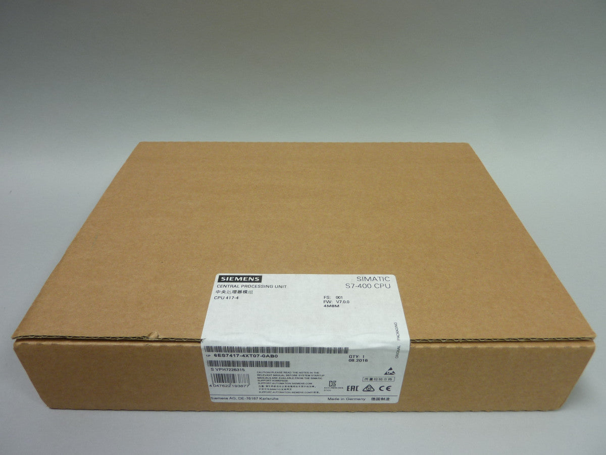SIEMENS 6ES7417-4XT07-0AB0 auf Lager