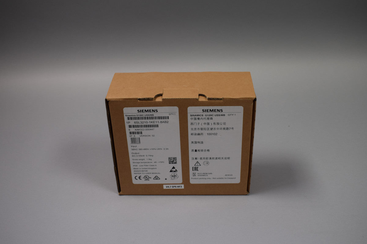 SIEMENS 6SL3210-1KE11-8AB2 auf Lager